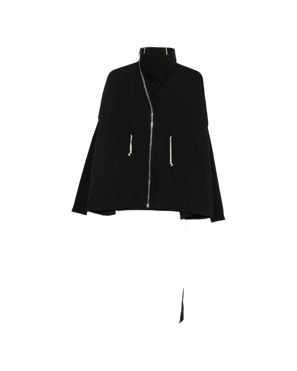 Rick Owens Black Cotton Sweatshirt