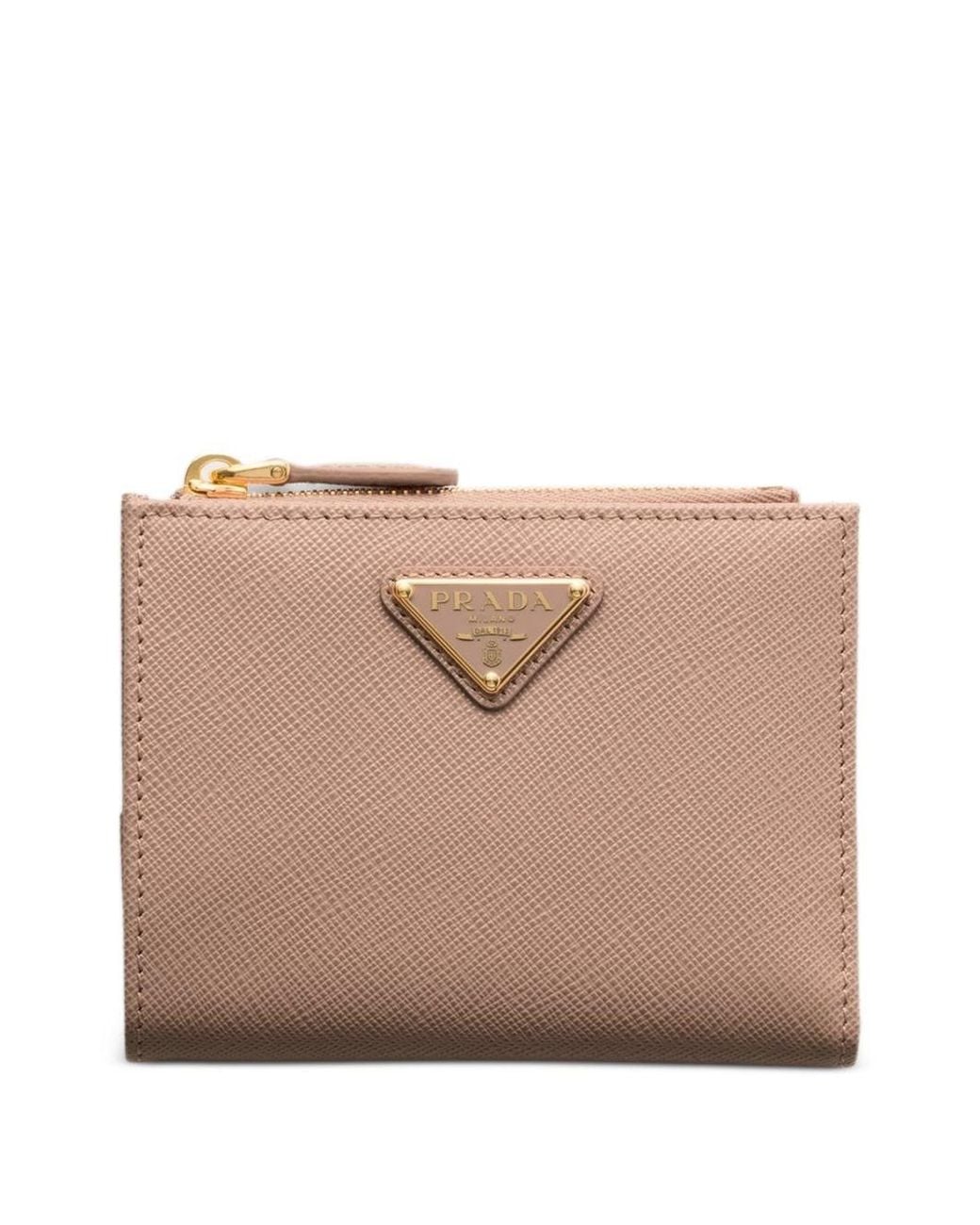 Prada Natural Small Leather Wallet