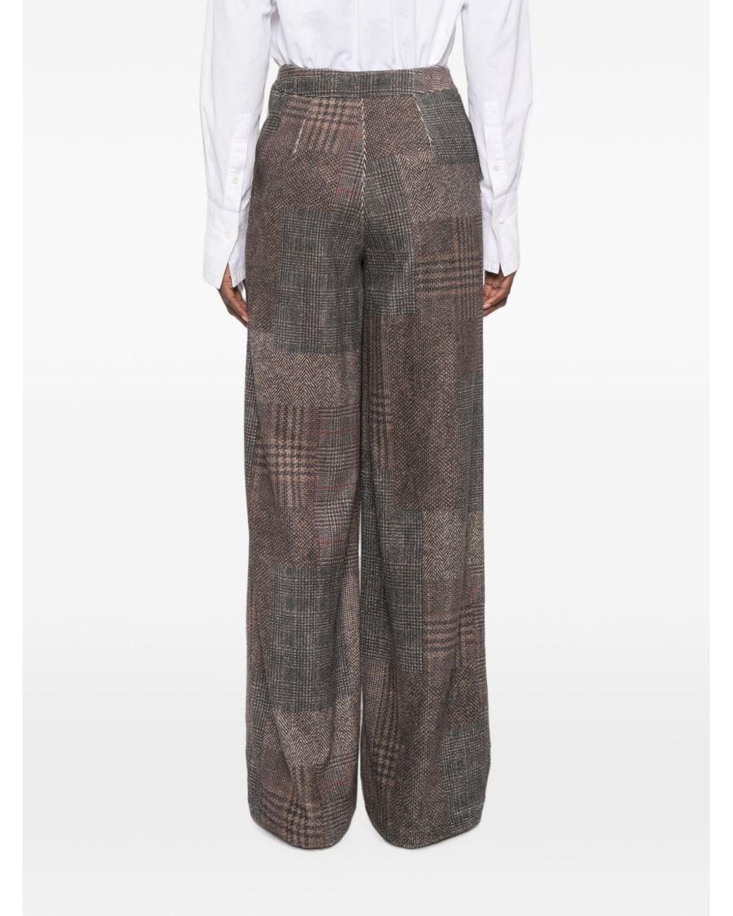 Bye Gray Patchwork Trousers