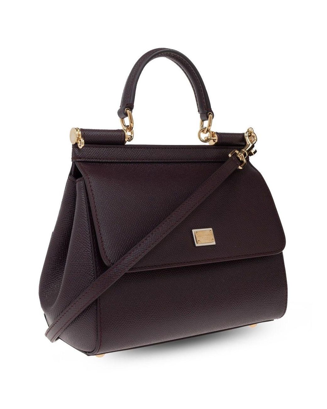 Dolce & Gabbana Purple Sicily Medium Tote Bag
