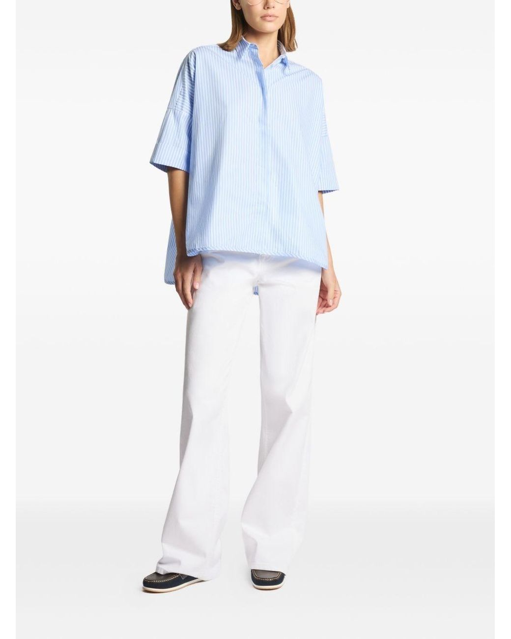 Fay Blue Cotton Shirt