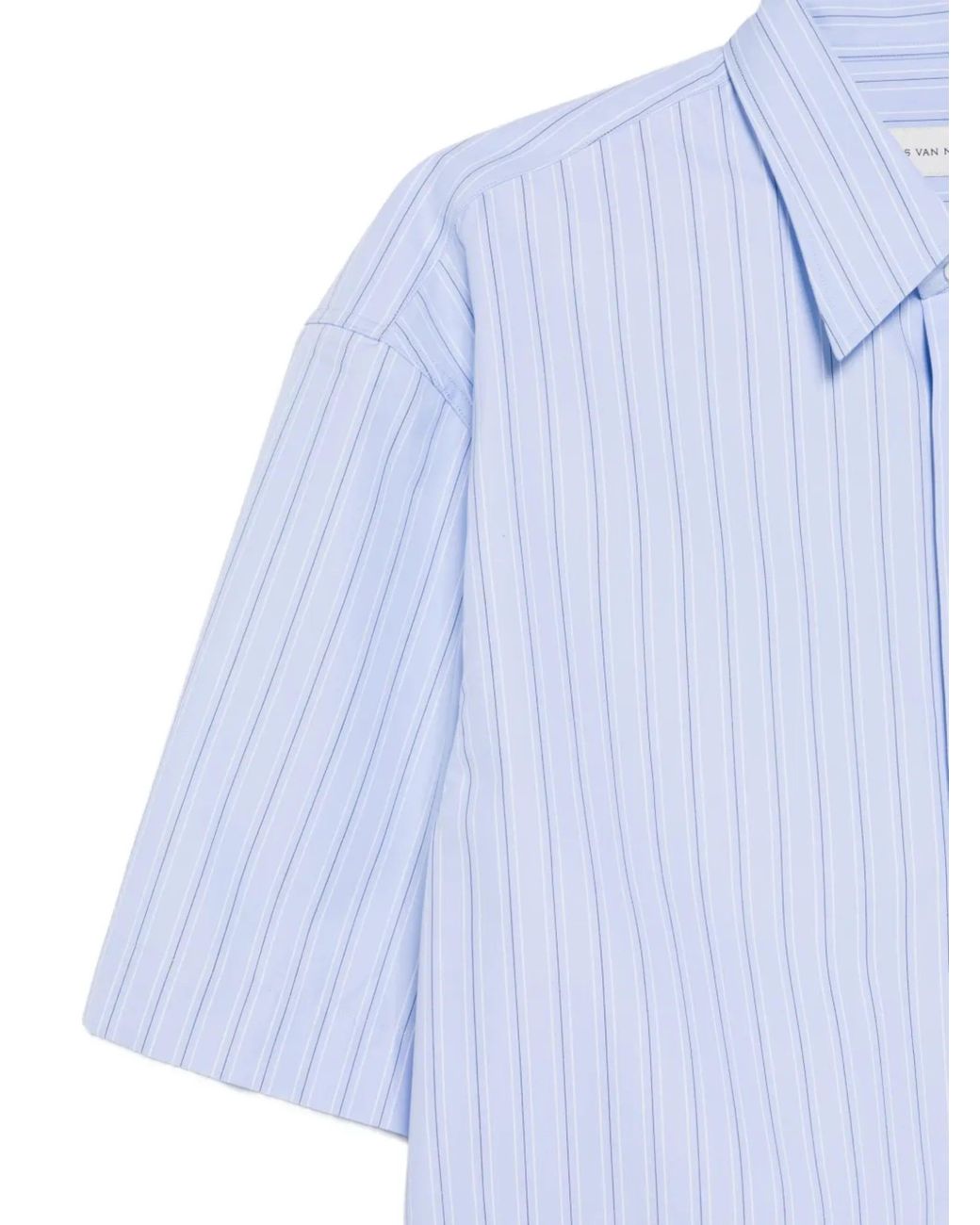 Dries Van Noten Blue Cotton Shirt for men