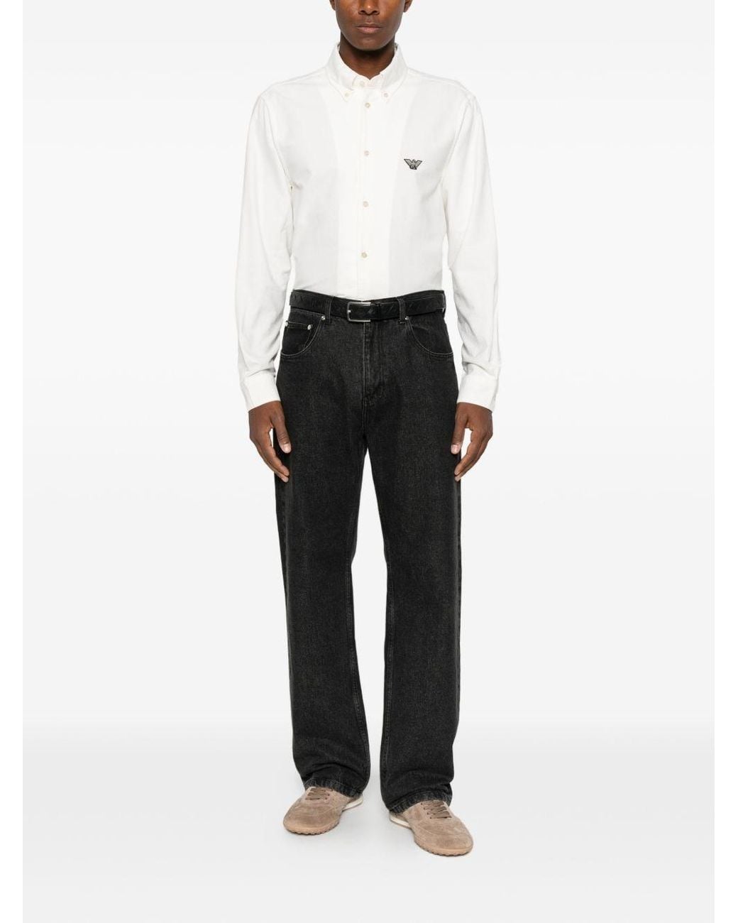 Emporio Armani White Cotton Shirt for men