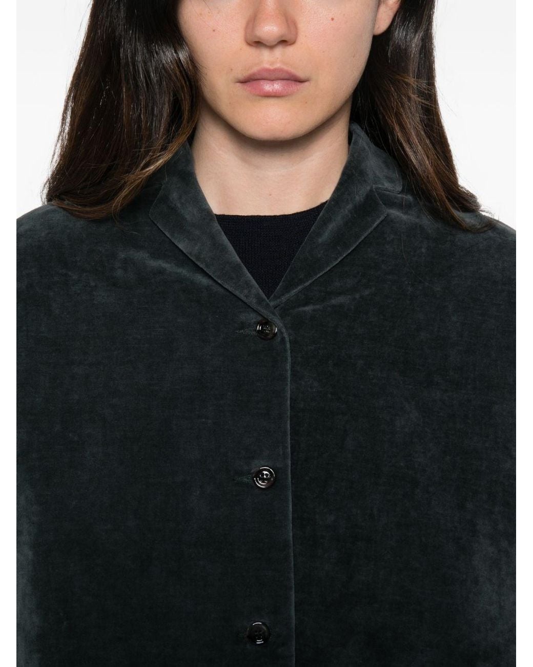 Apuntob Black Cotton And Linen Jacket