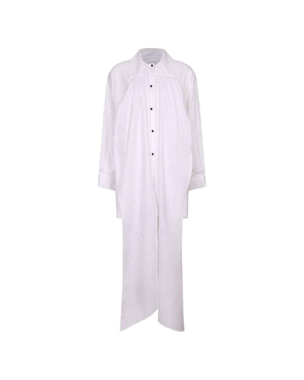 Emporio Armani White Cotton Shirt Dress