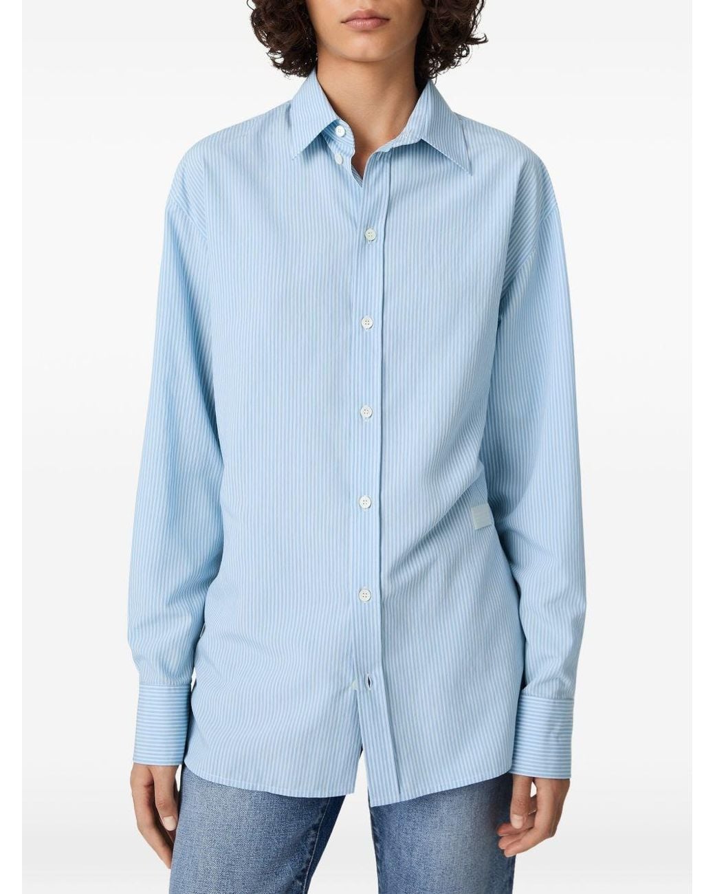 MM6 by Maison Margiela Blue Striped Shirt