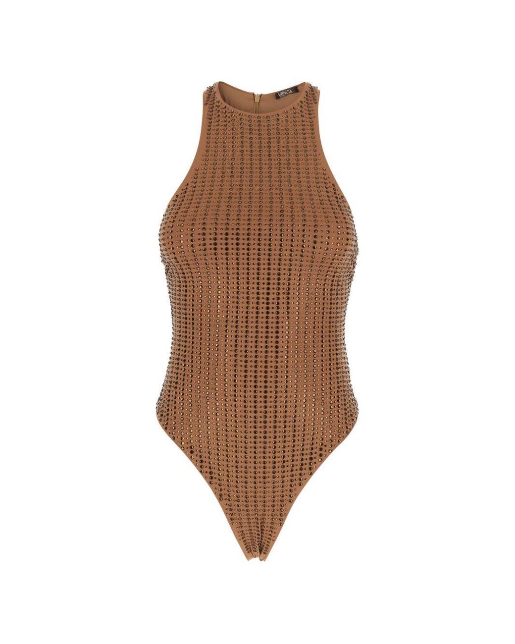 VENUJA Brown One Piece Swimsuit