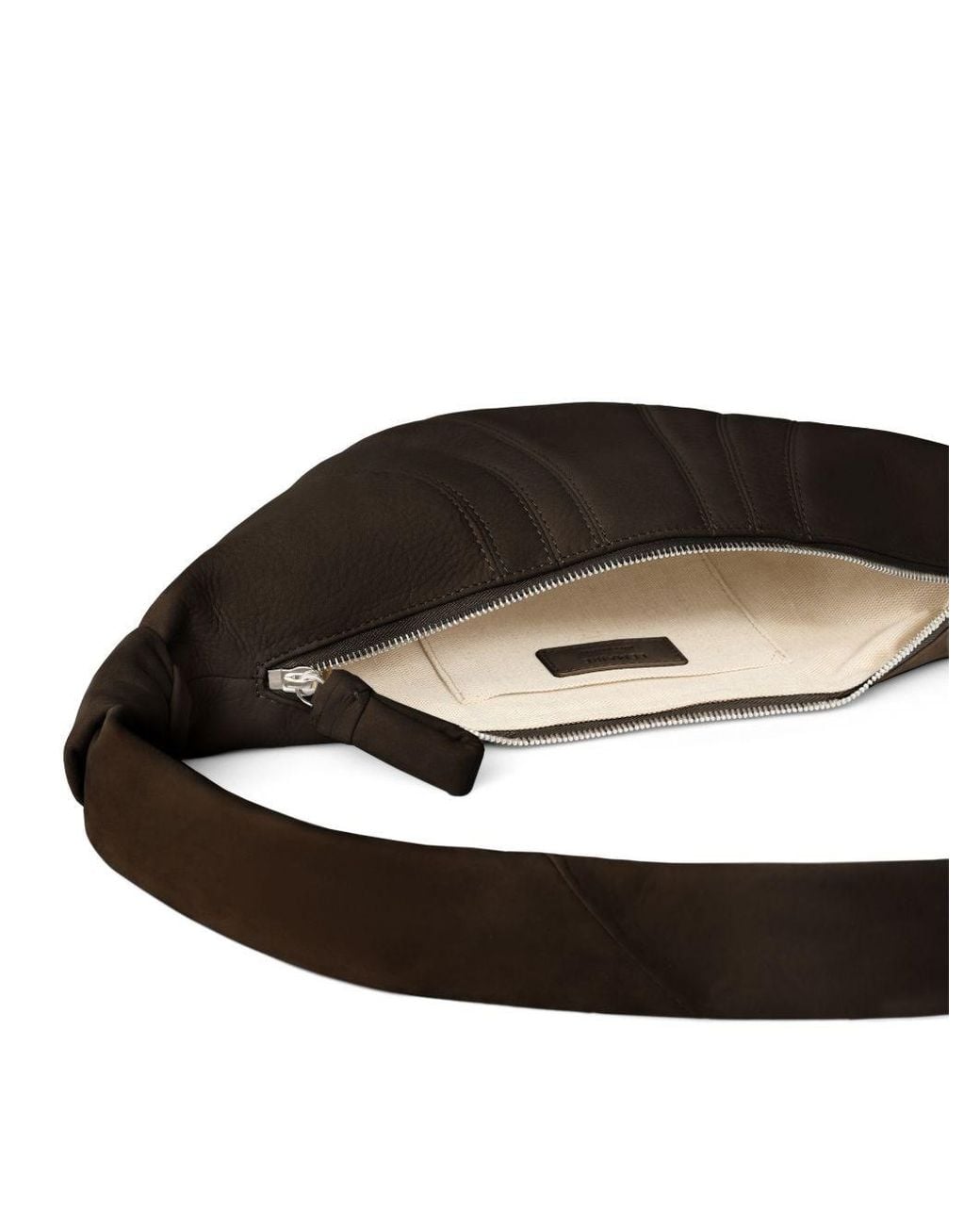 Lemaire Black Croissant Small Leather Shoulder Bag