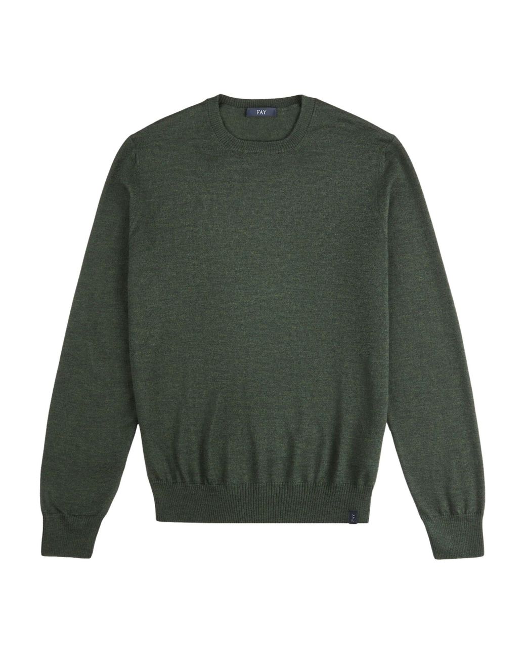 Fay Green Wool Sweater for men