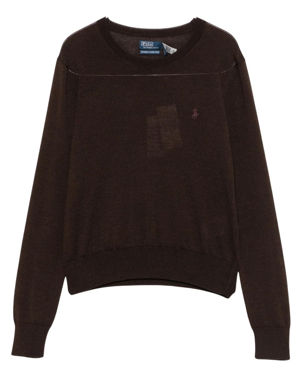 Polo Ralph Lauren Black Sweater With Embroidered Logo