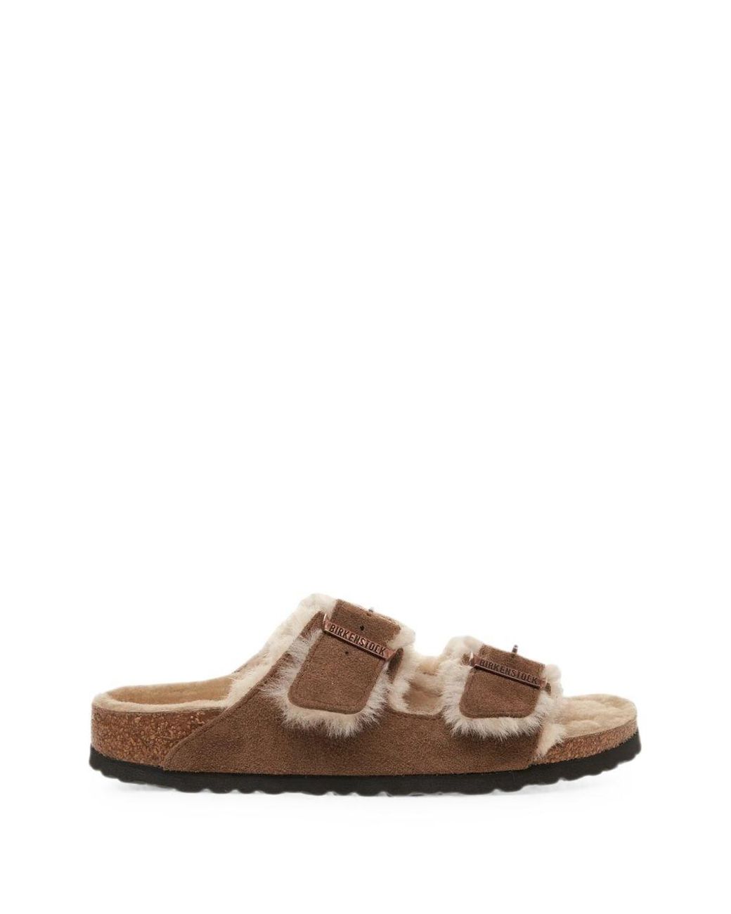 Birkenstock Brown Arizona Shearling Sandals