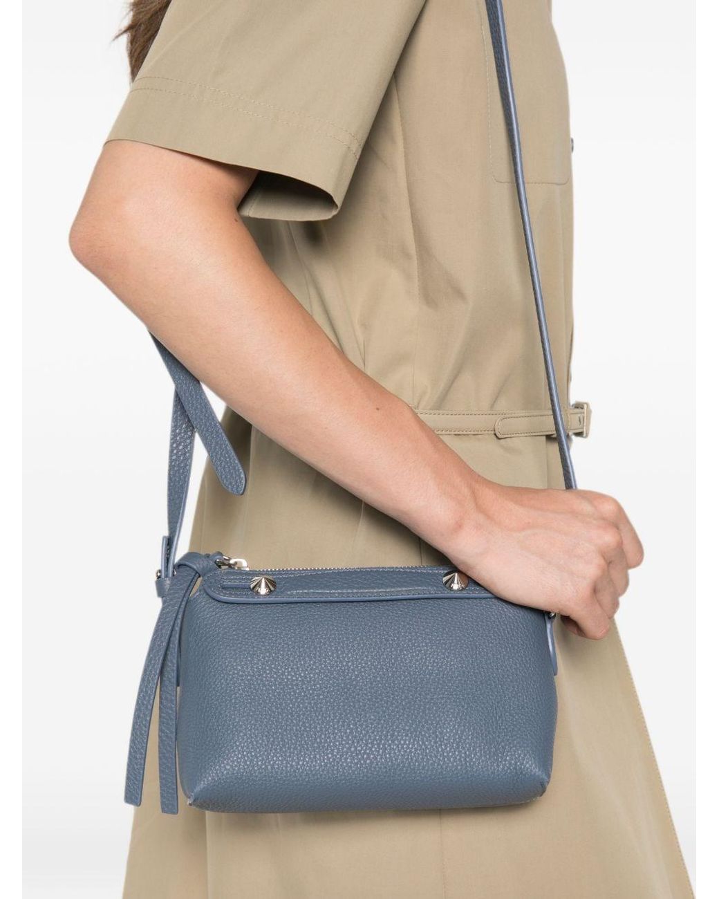 Fendi Blue By The Way Mini Leather Handbag