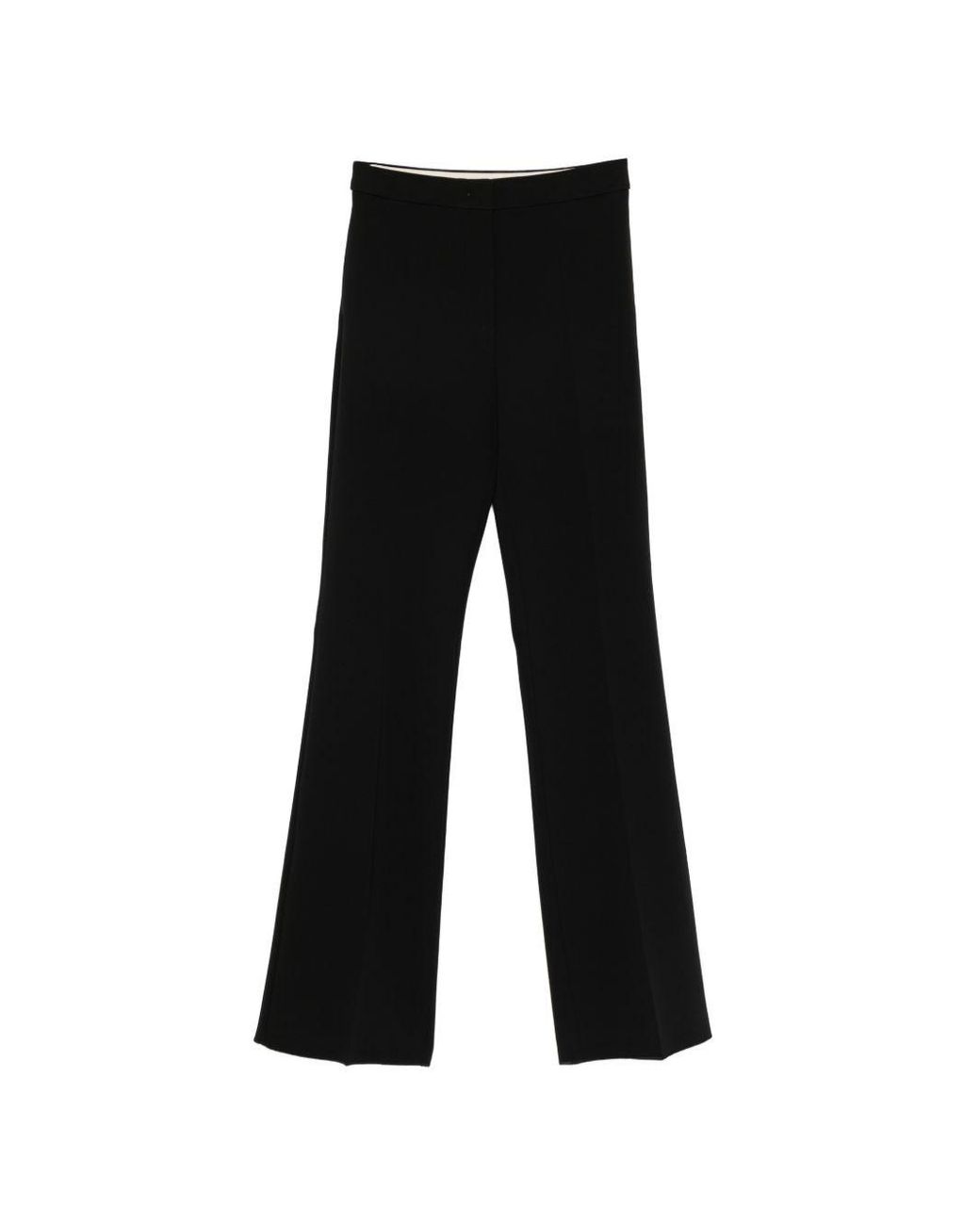 Max Mara Black Flared Leg Trousers