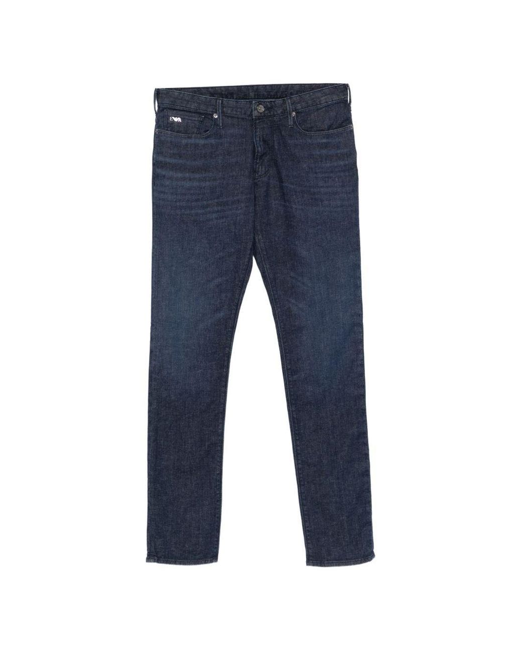 Emporio Armani Blue Slim Denim Jeans for men