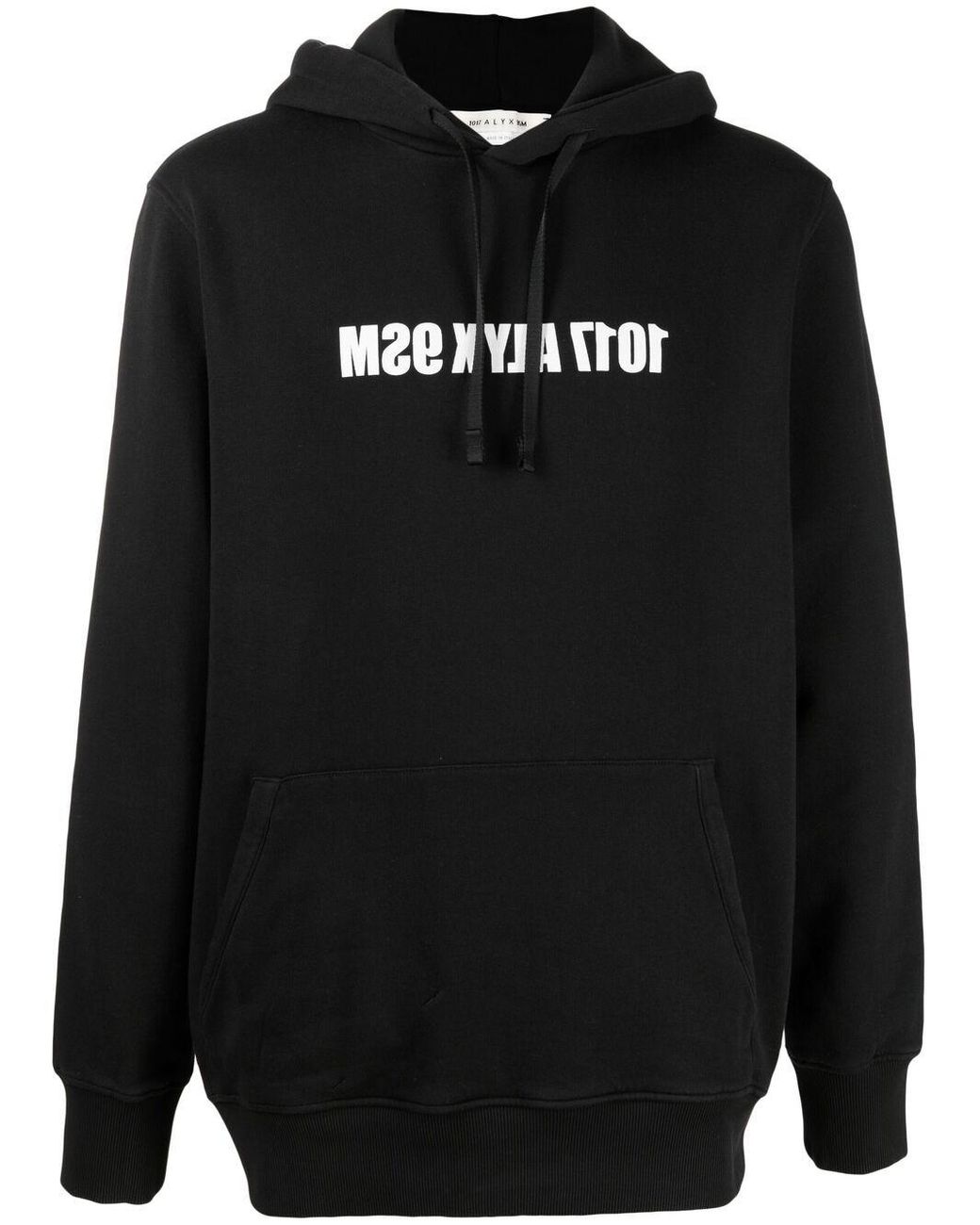 1017 ALYX 9SM Cotton Logo-print Pullover Hoodie in Black for Men - Save ...