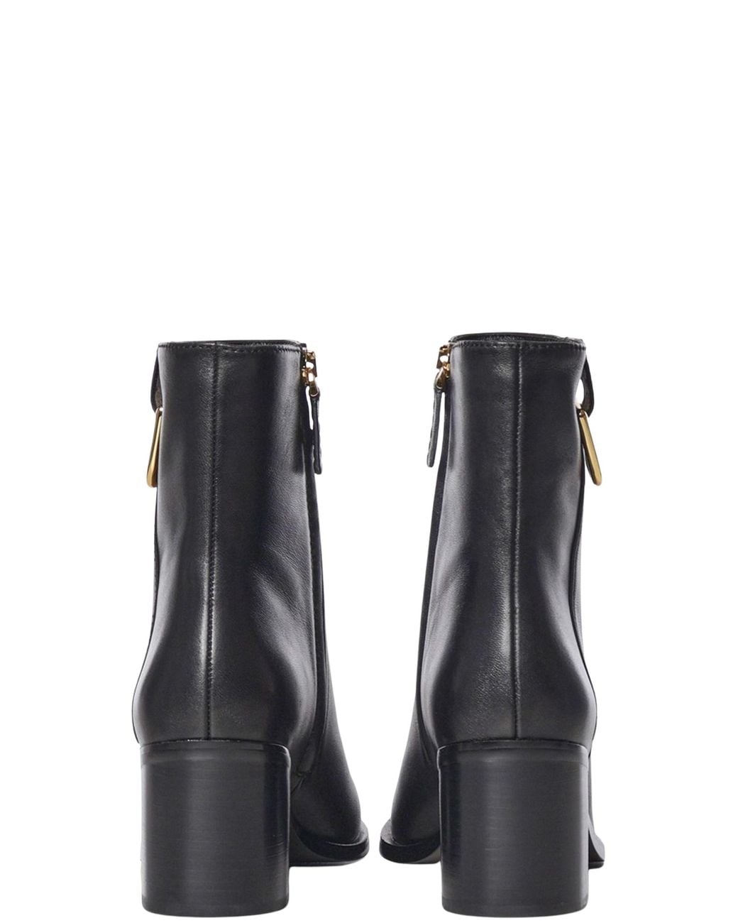 Coccinelle Black Cushioned Leather Boots