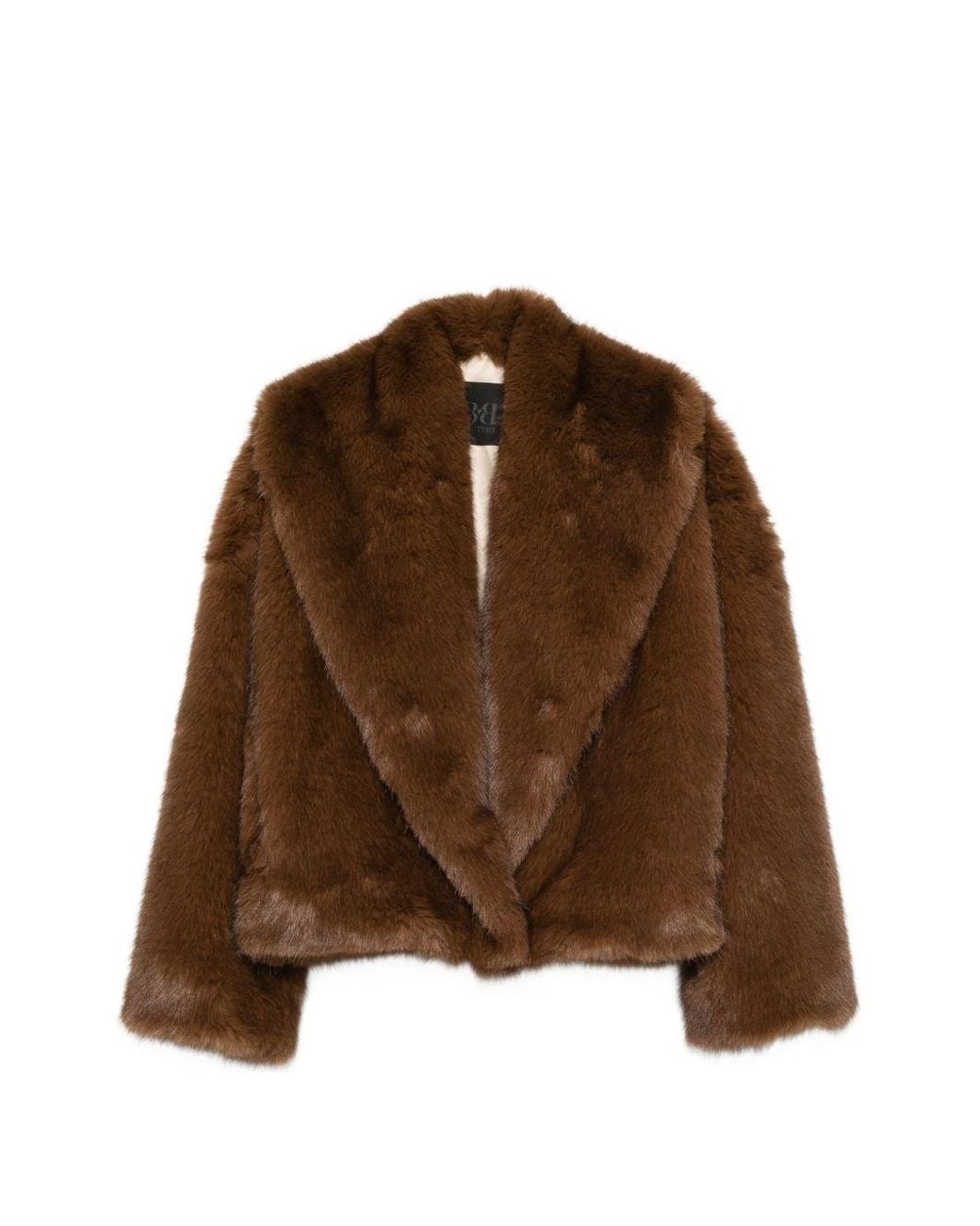 BB COUTURE Brown Farrah Faux Fur Jacket