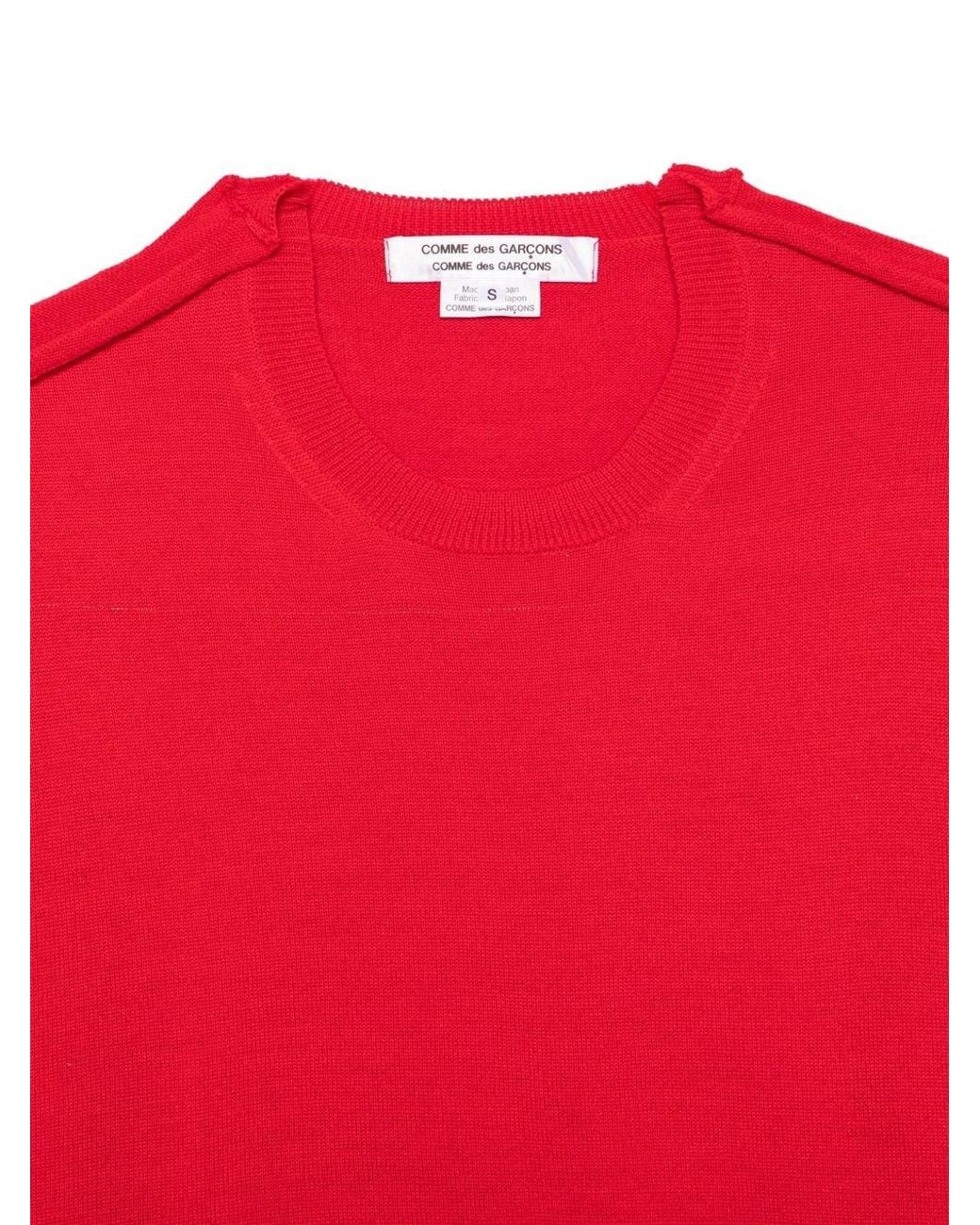 Comme des Garçons Red Wool Blend Sweater By Comme Des Ga