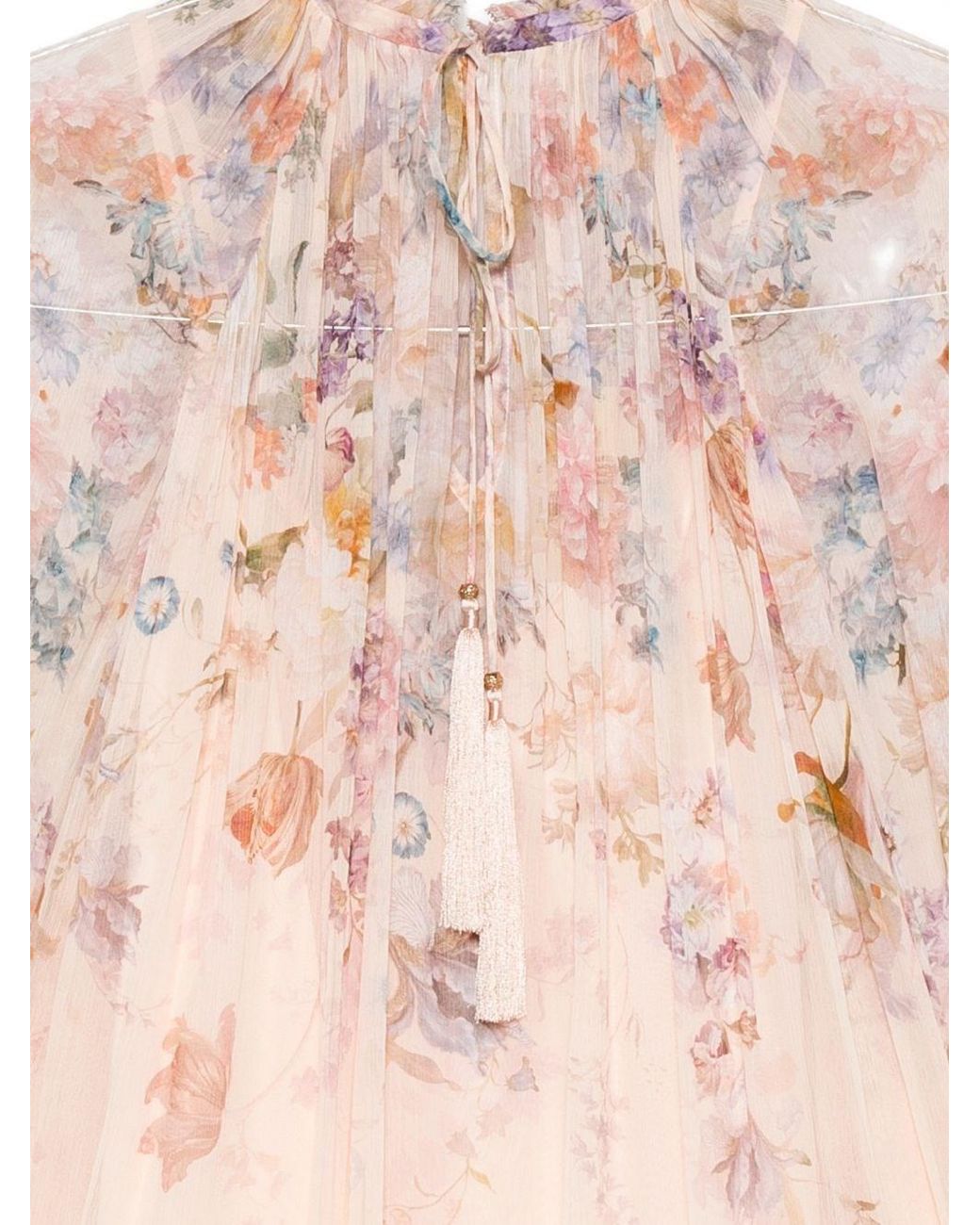 Zimmermann Pink Valiant Printed Blouse