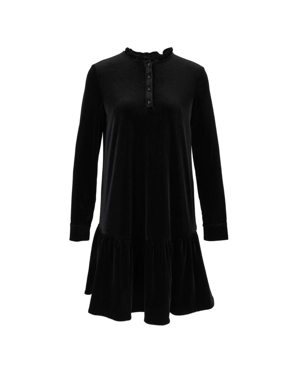 Emporio Armani Black Chenille Dress