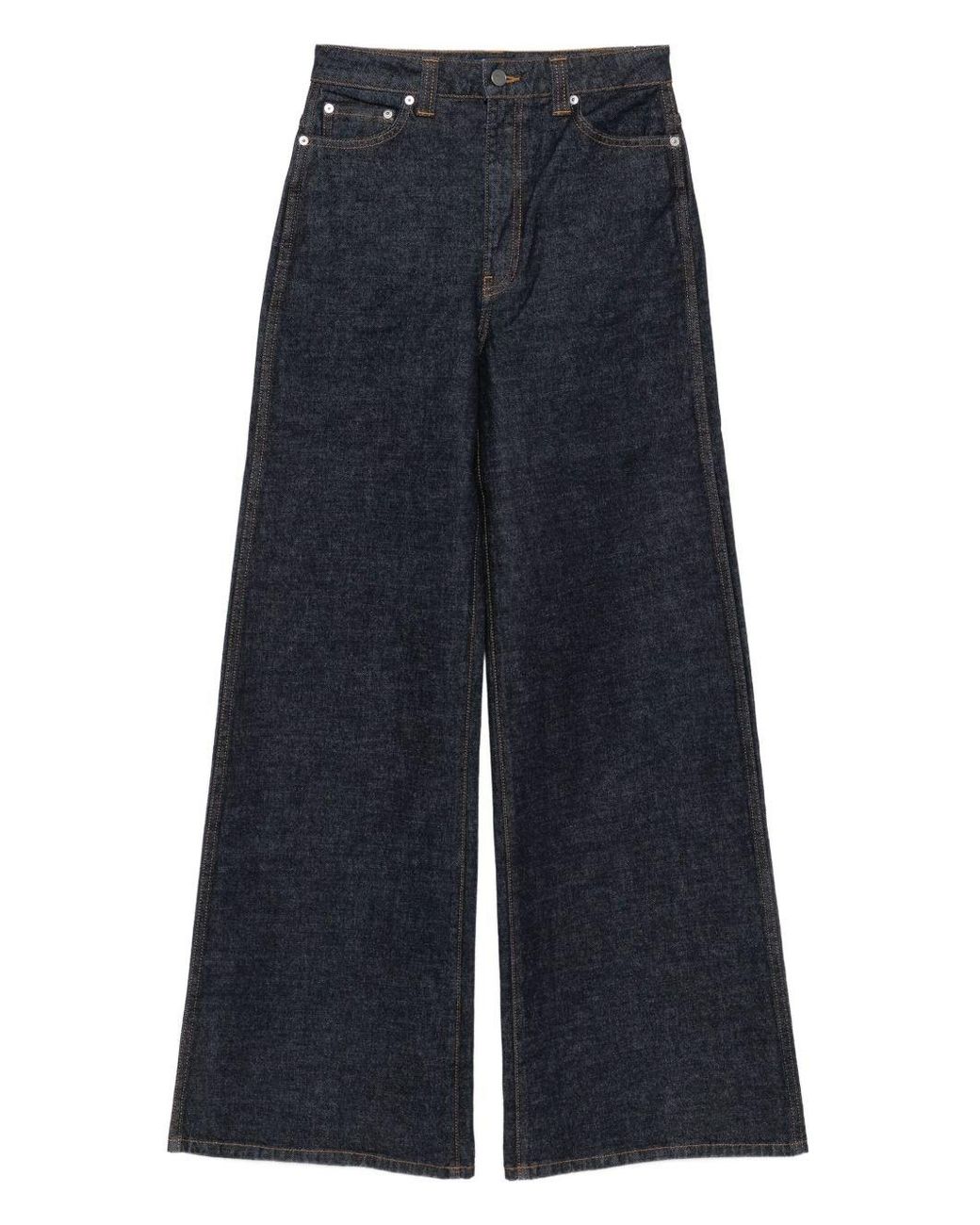 Khaite Blue "Dane" Flared Leg Jeans
