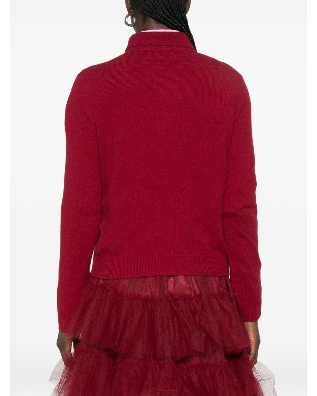 Be You Red Cashmere Polo Shirt
