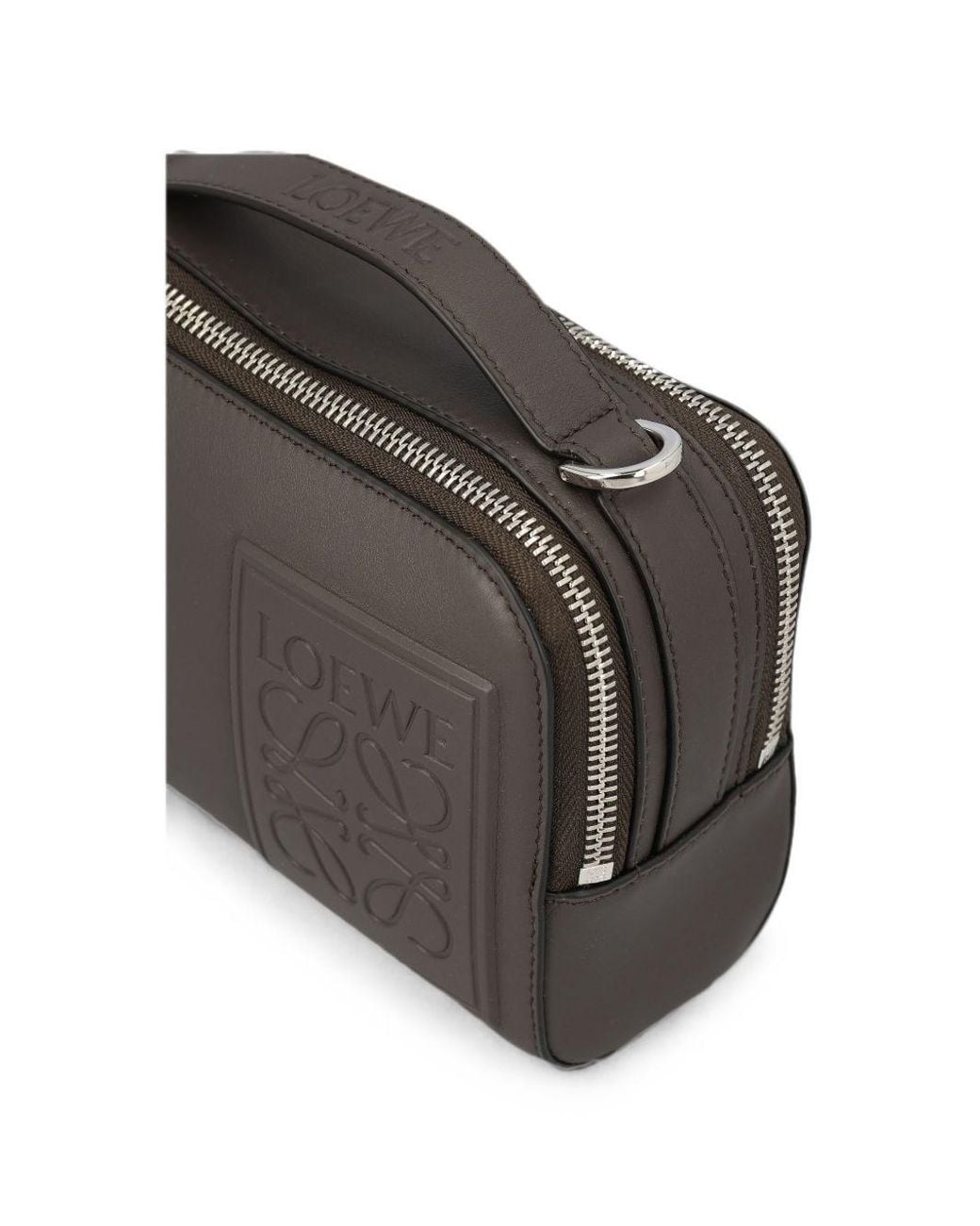 Loewe White Camera Mini Leather Crossbody Bag for men