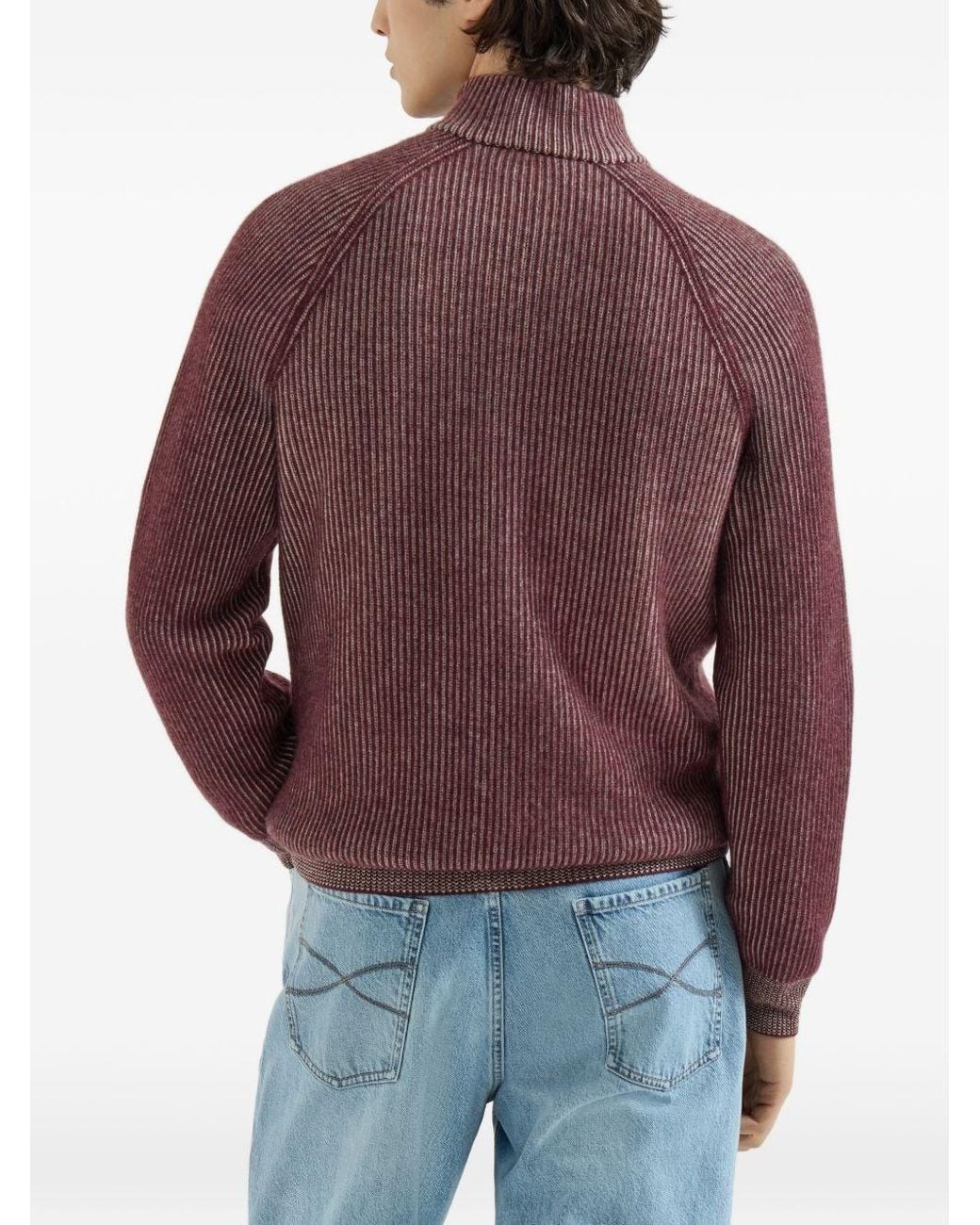 Brunello Cucinelli Brown Cashemre Cardigan By for men