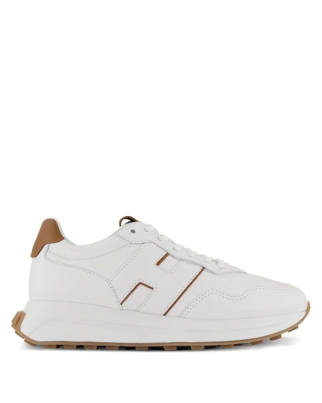 Hogan White H641 Leather Sneakers