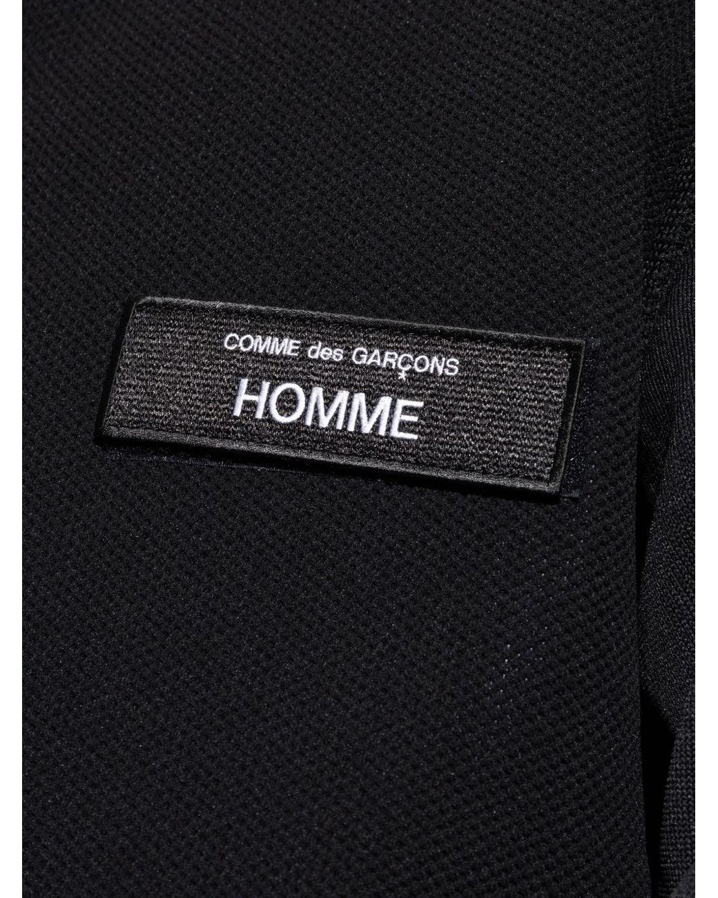 Comme des Garçons Black Bomber Jacket With Logo Patch for men