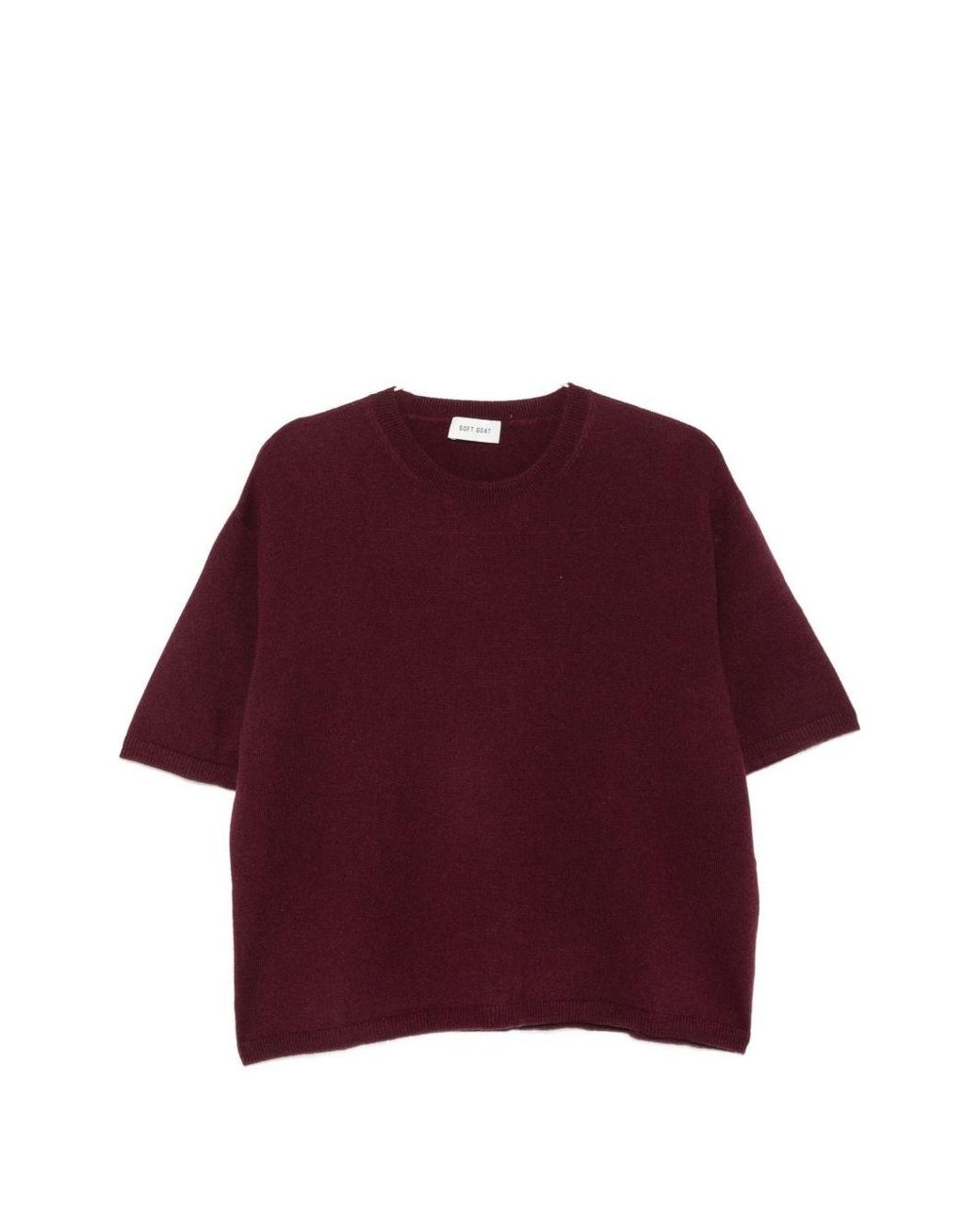 Soft Goat Purple Cashmere T-Shirt
