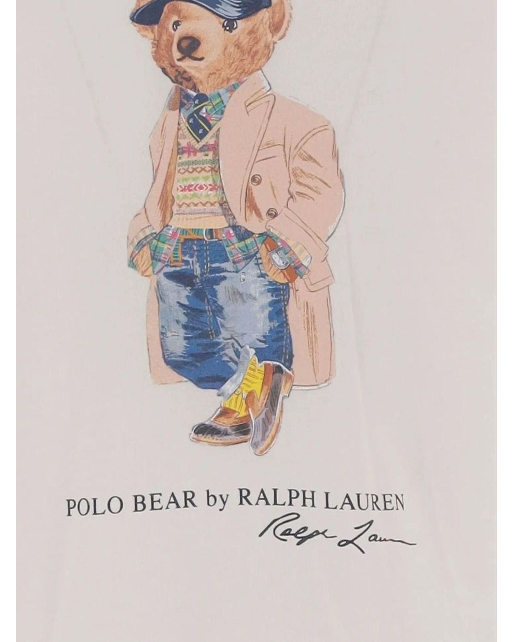 Polo Ralph Lauren White Polo Bear T-Shirt for men