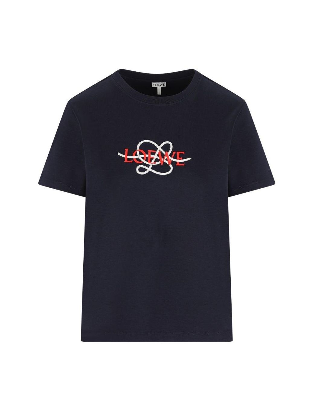 Loewe Blue Logo Cotton T-Shirt