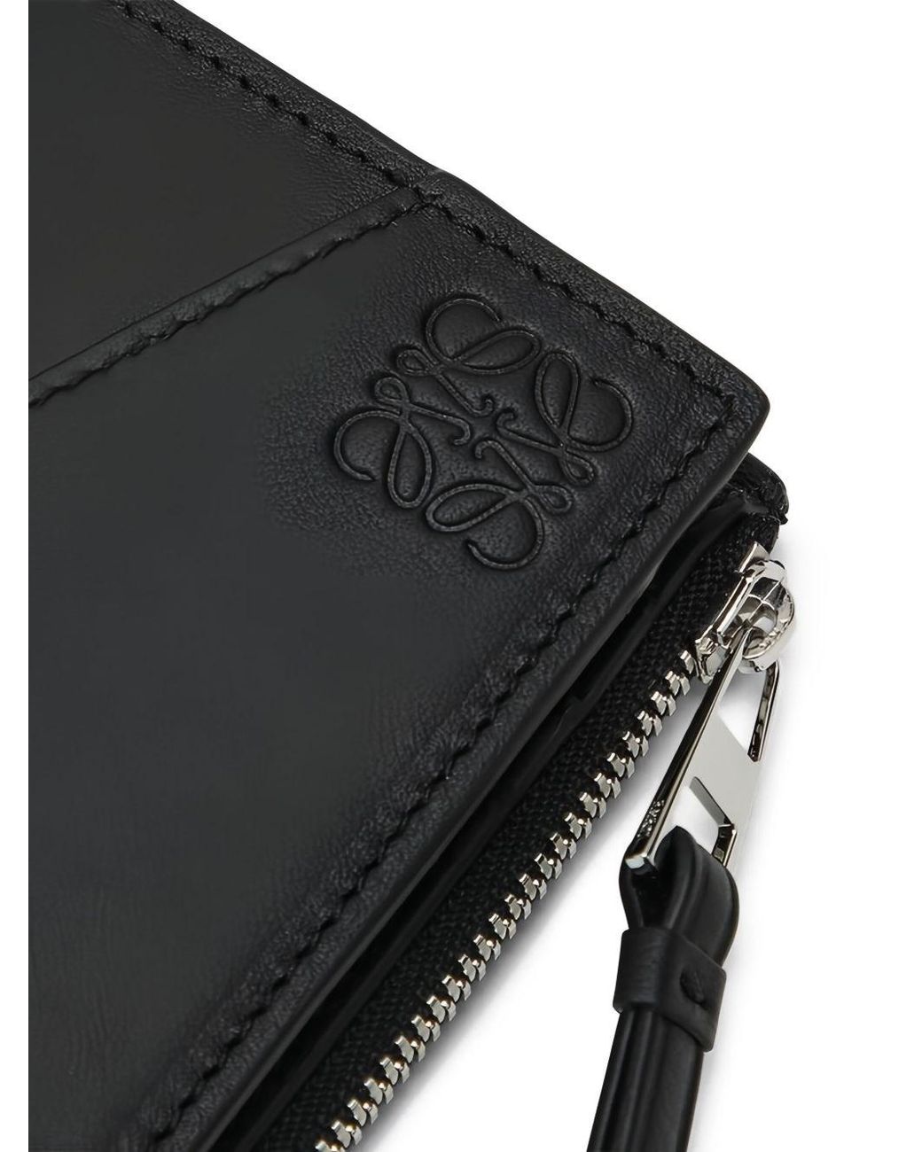 Loewe Black Puzzle Edge Slim Leather Wallet for men