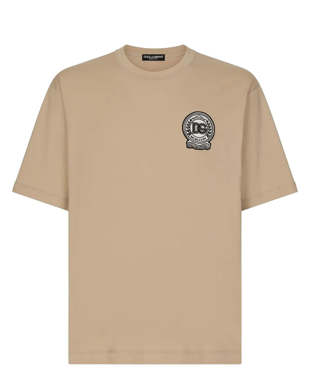 Dolce & Gabbana Natural Cotton T-Shirt for men