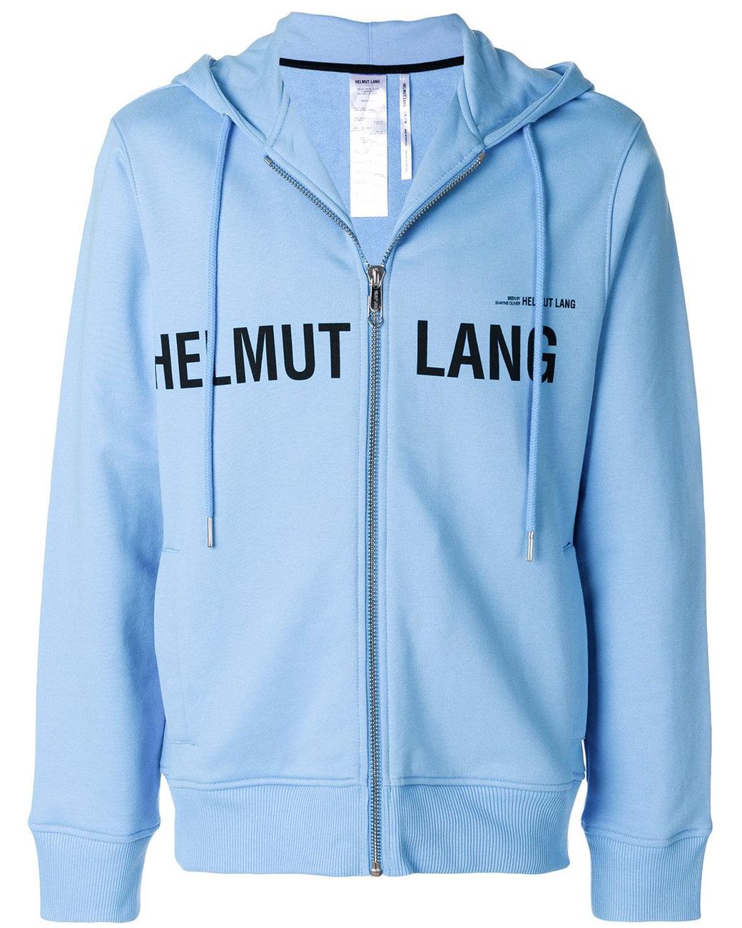Typisk Diskret At regere Helmut Lang Logo Printed Hoodie in Blue for Men | Lyst