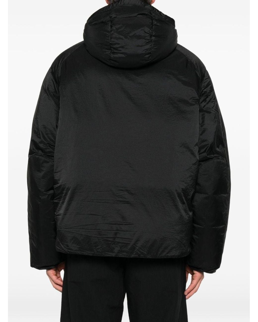 Y-3 Black Puffer Down Jacket for men