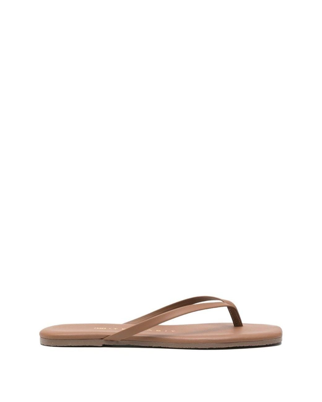 TKEES Brown Lily Leather Sandals