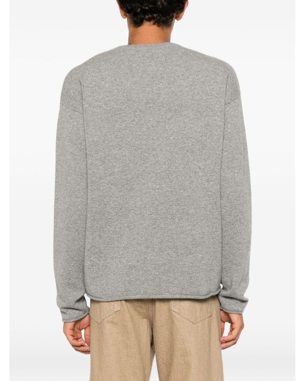 Extreme Cashmere Gray Cashmere Crewneck Sweater