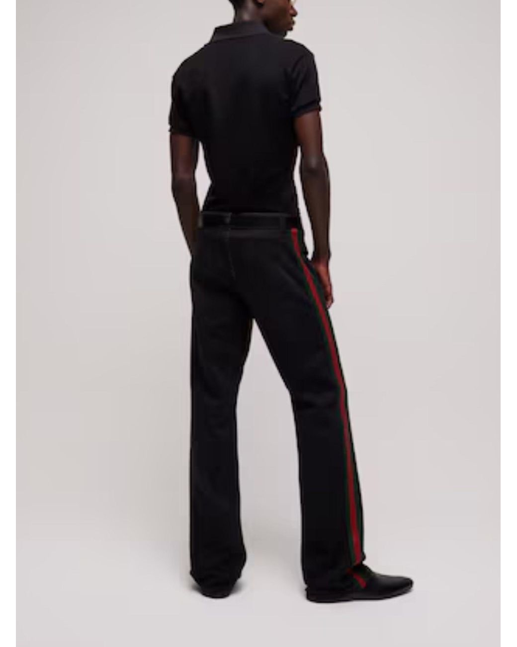Gucci Black Technical Jersey Polo Shirt for men