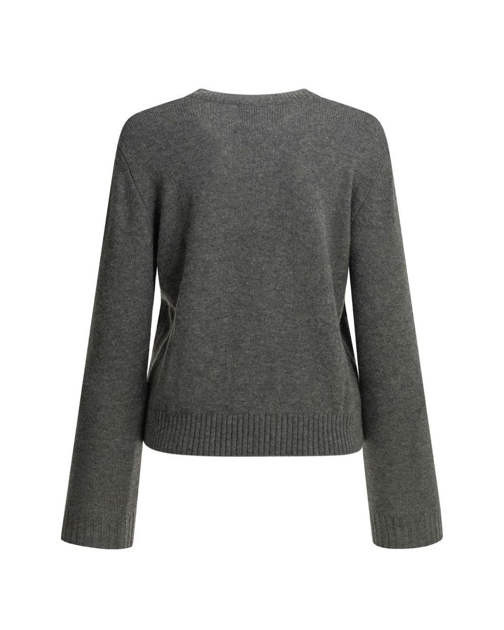 Lisa Yang Gray Mable Cashmere Crewneck Sweater