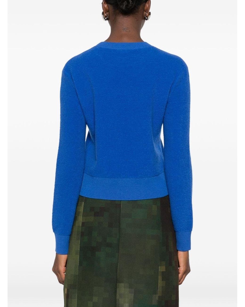 Loewe Blue Logo Wool Sweater
