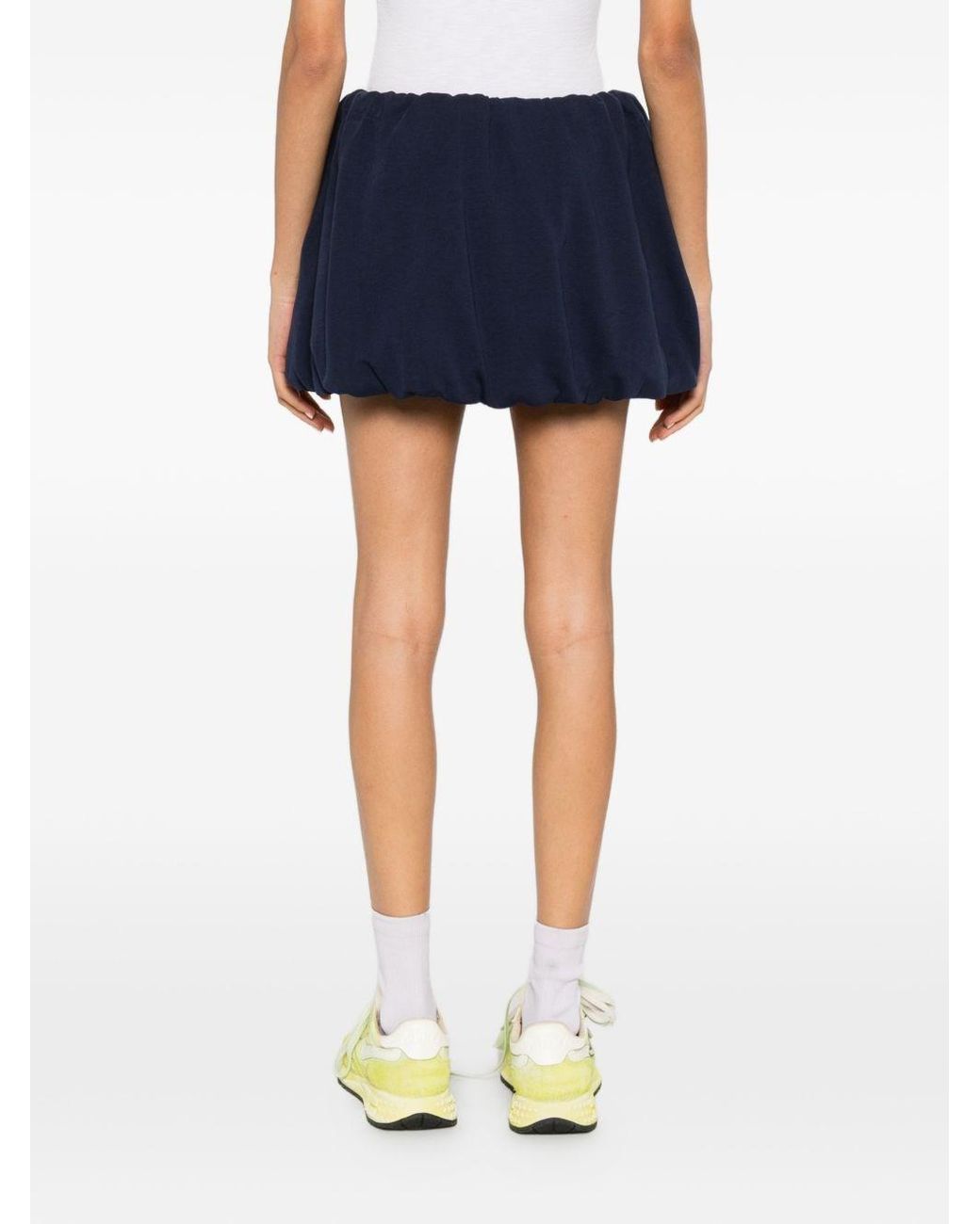 DUNST Blue Cotton Mini Skirt