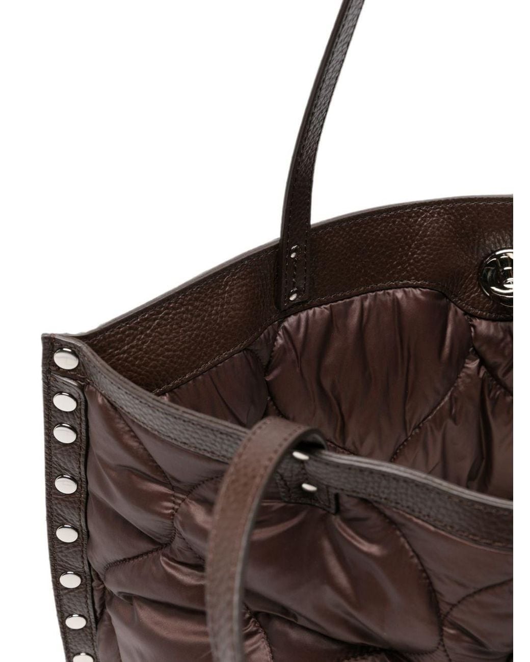 Zanellato Brown A'Spasso Lunaria Medium Leather Handbag