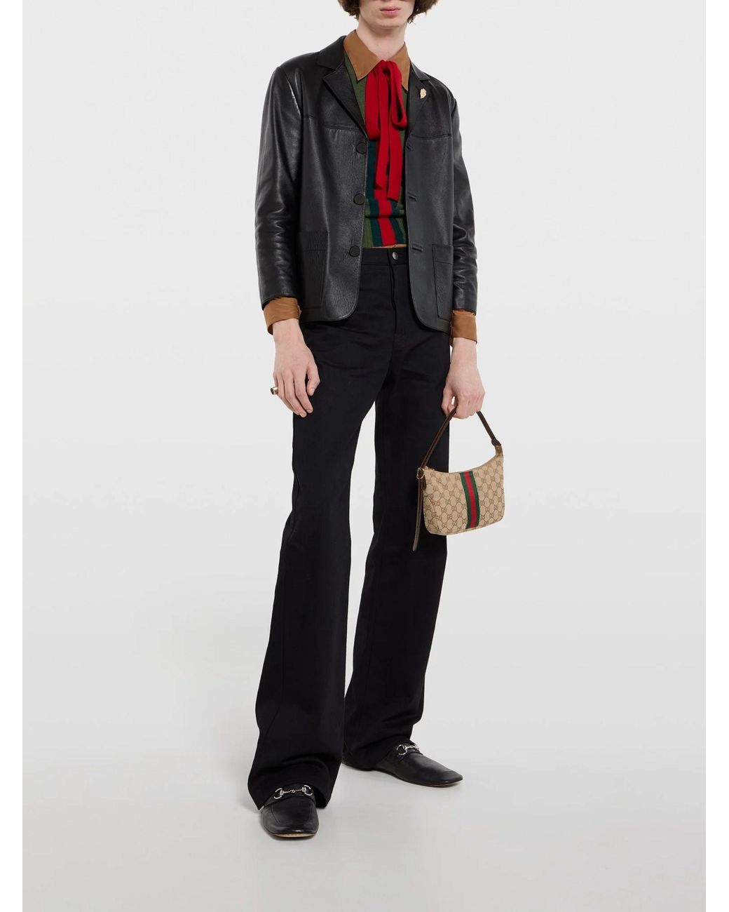 Gucci Metallic Small Lunette Bag for men
