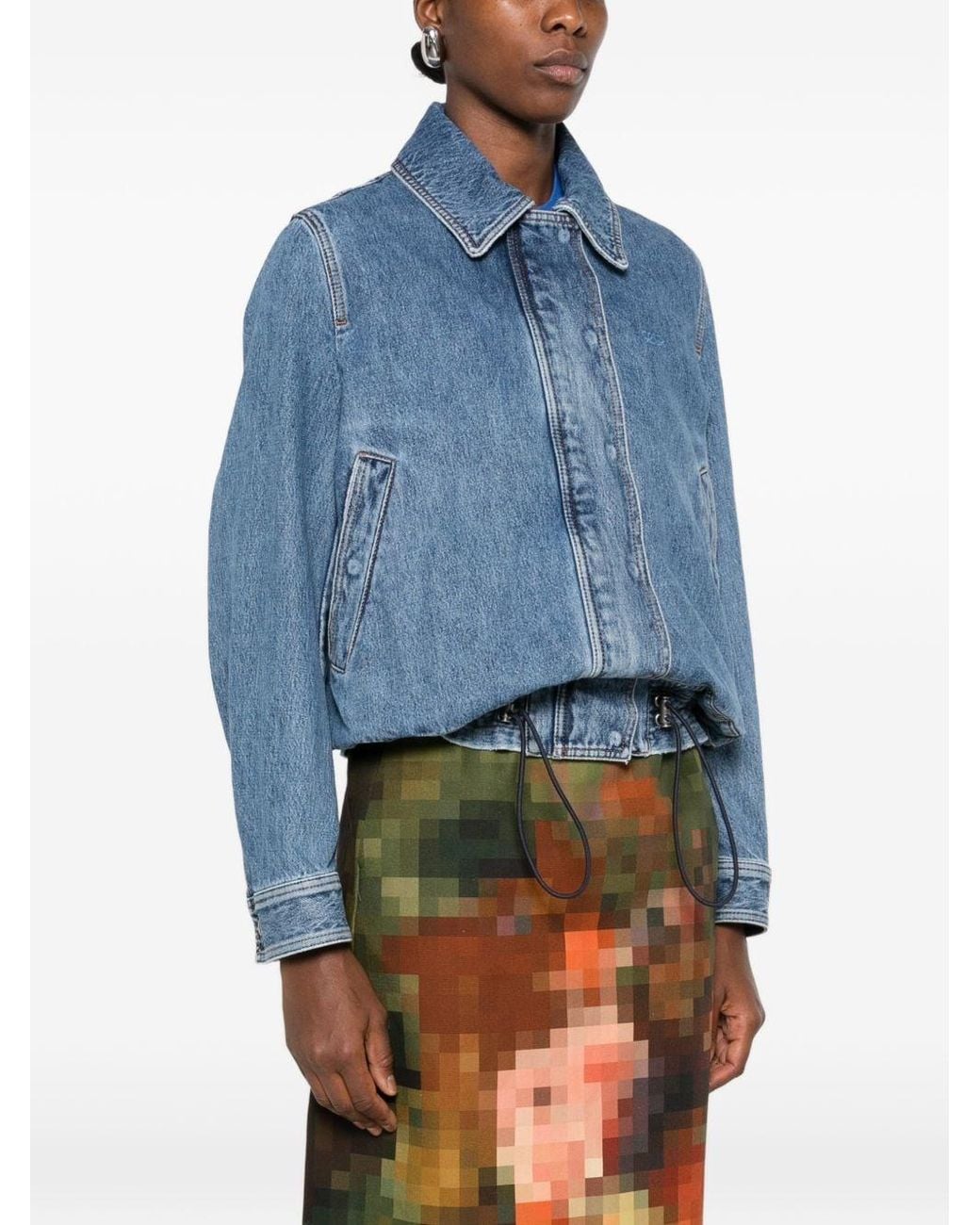 Loewe Blue Drawstring Denim Jacket