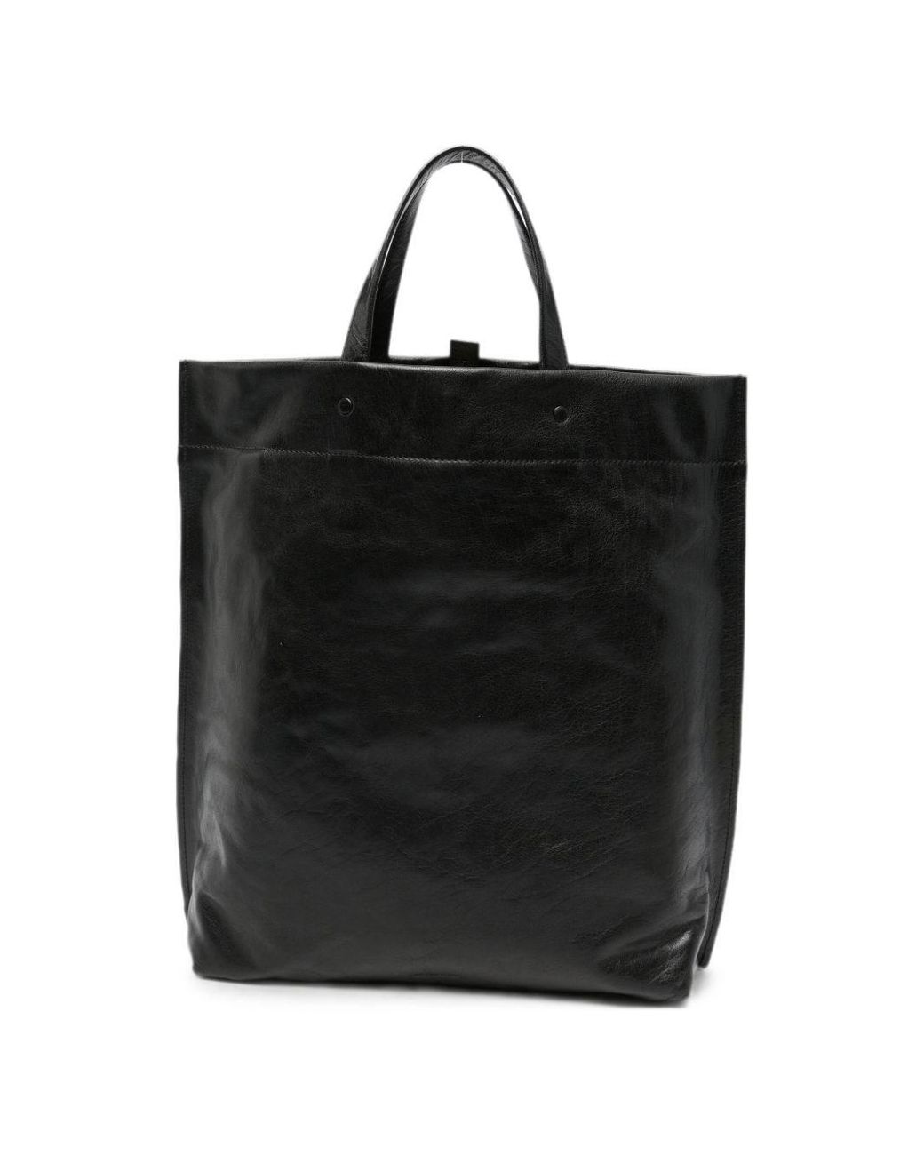 Lihann George Black Jani Leather Tote Bag
