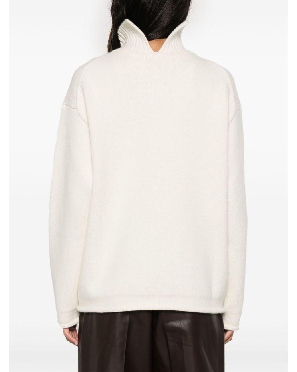 Bottega Veneta White Wool Jumper