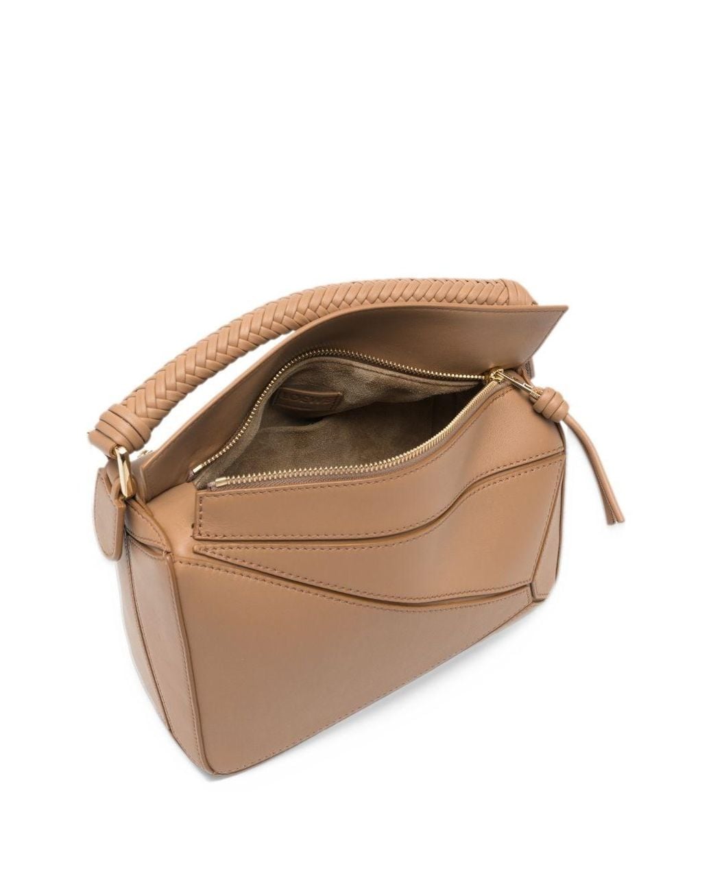 Loewe Brown Puzzle Small Leather Handbag