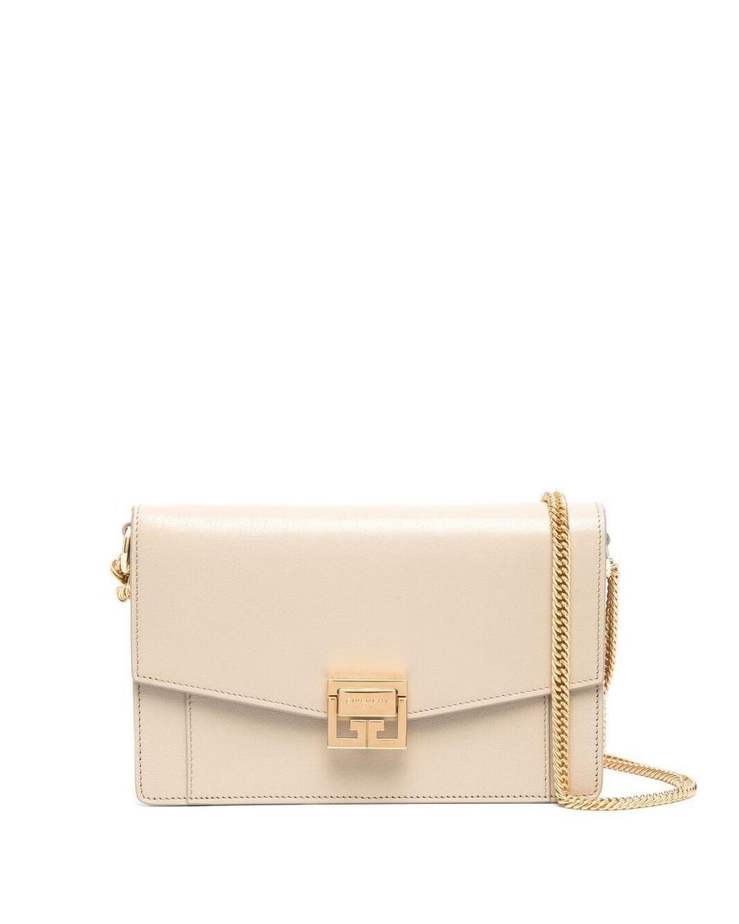 Givenchy Gv3 Leather Wallet On Chain in Natural Lyst Australia